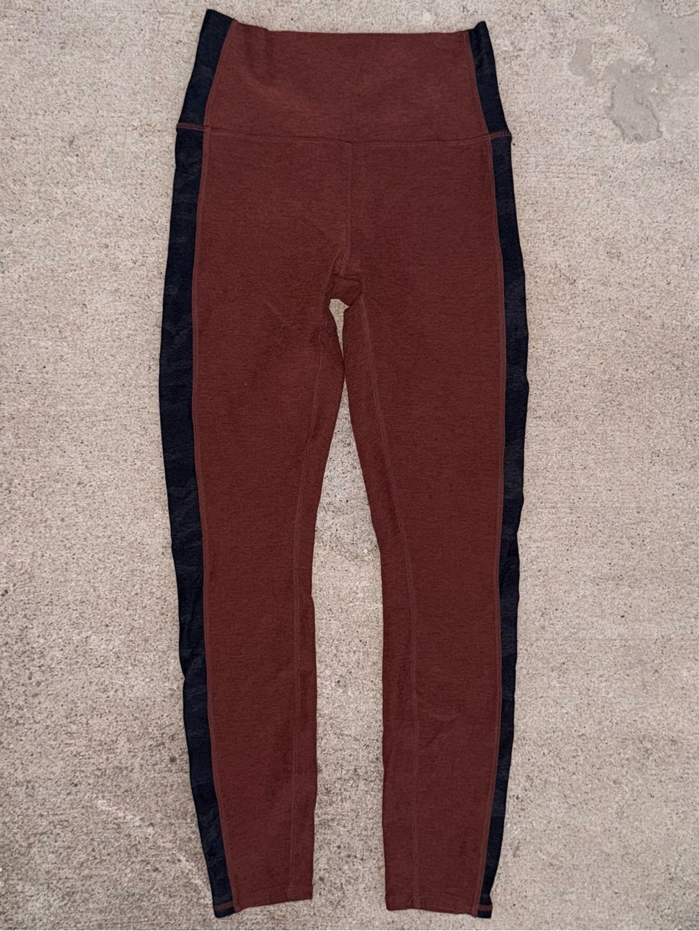 Vuori Elevate Kore High Rise Leggings Terracotta Heather Camo Panel XS